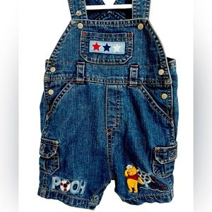 Disney Baby Overalls Winnie The Pooh 3-6 months EUC vintage